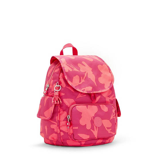 Kipling City Pack Small Printed Rugzak Roze | België 1698HA